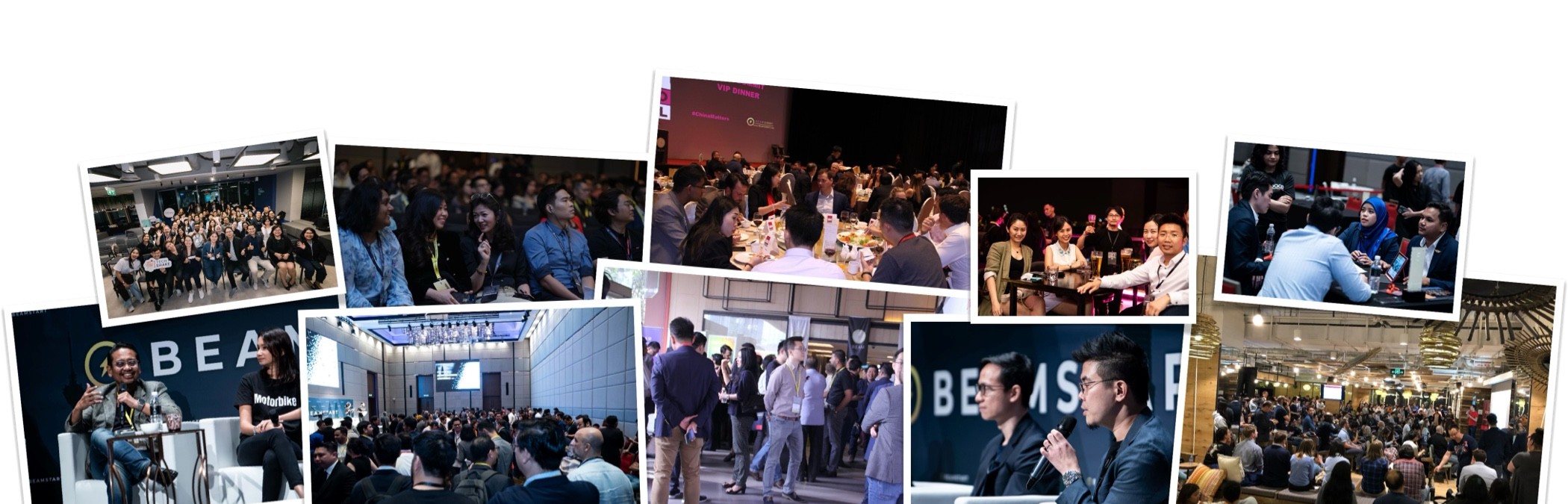 Founders, investors, and operators at BEAMSTART gatherings